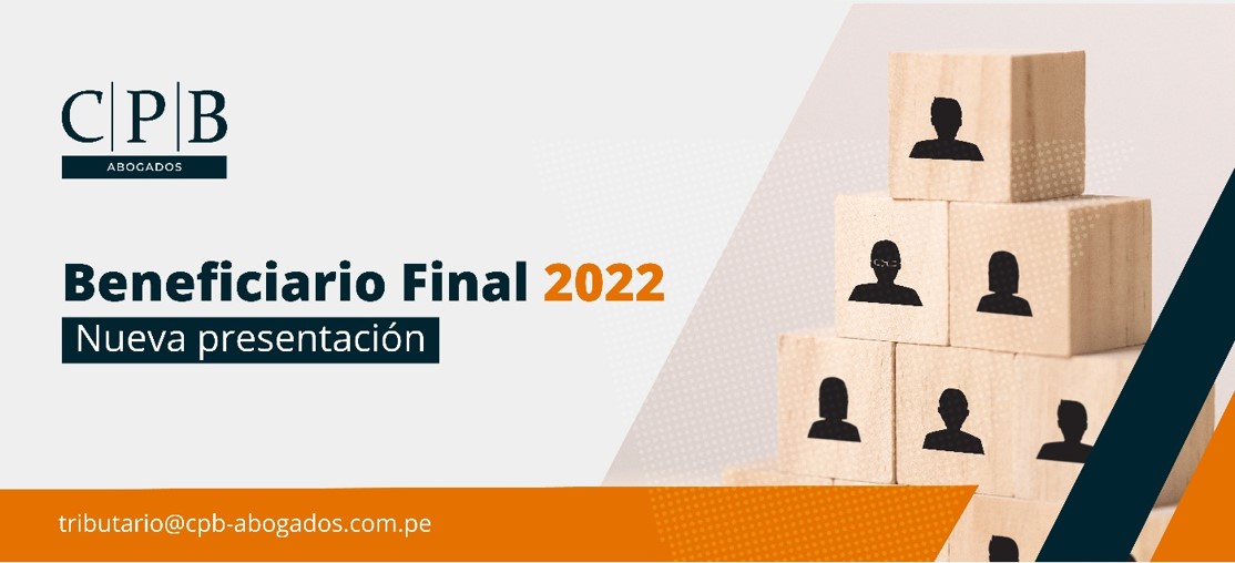 Nueva presentación del Beneficiario Final 2022 | Servicio Tributario